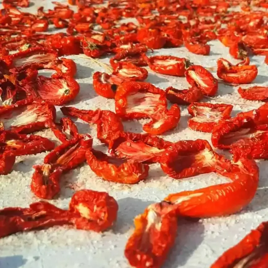 گوجه خشک آفتابی نصفه خرید عمده از کشاورز