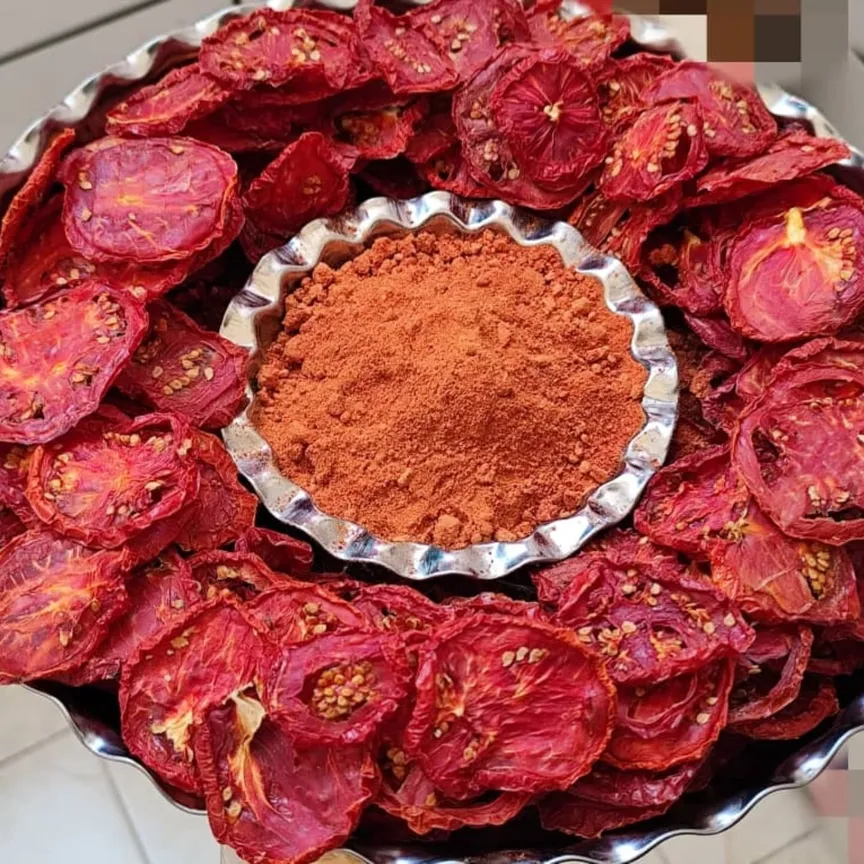 پودر گوجه خشک محلی بدون مواد نگهدارنده و مواد افزودنی